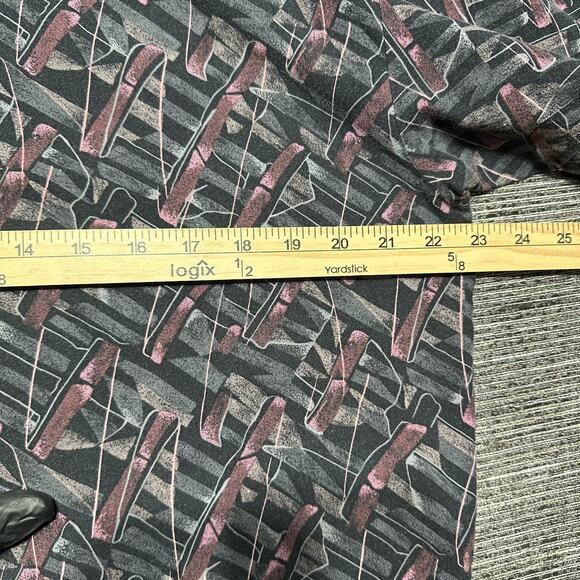 Impressions of California Shirt Women's L Black Short Sleeve Button Up Vintage - Picture 9 of 11